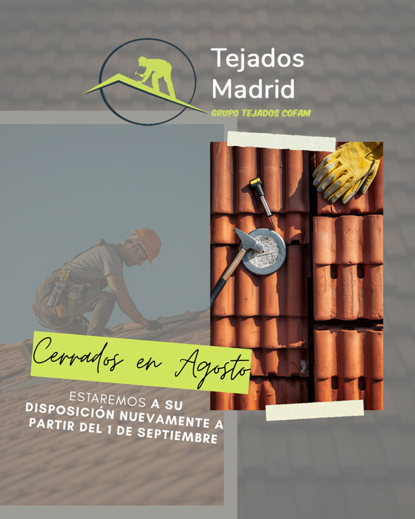 Empresas tejados madrid 2026 vacaciones verano