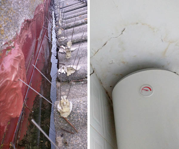 reparar problemas goteras por canalones atascados